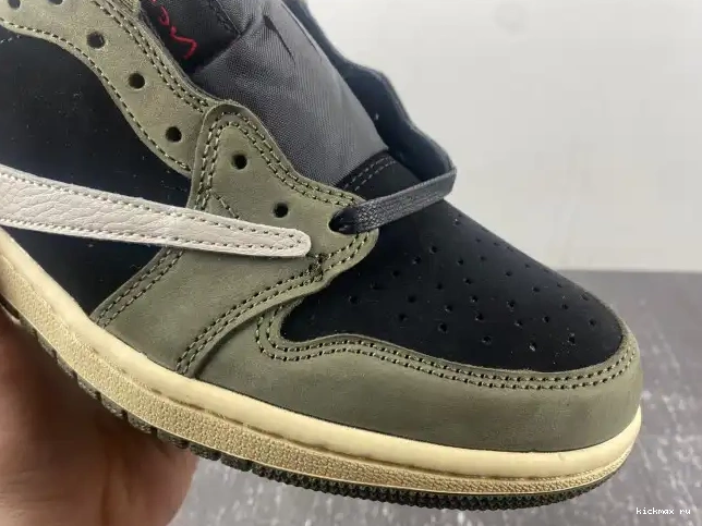 Cheap SCOTT TRAVIS DM7866-002 OG JORDAN OLIVE' 'BLACK SP AIR 1 X LOW 0505